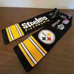 Steelers Scarf with Hidden Pocket Pittsburgh Championship NFL Football